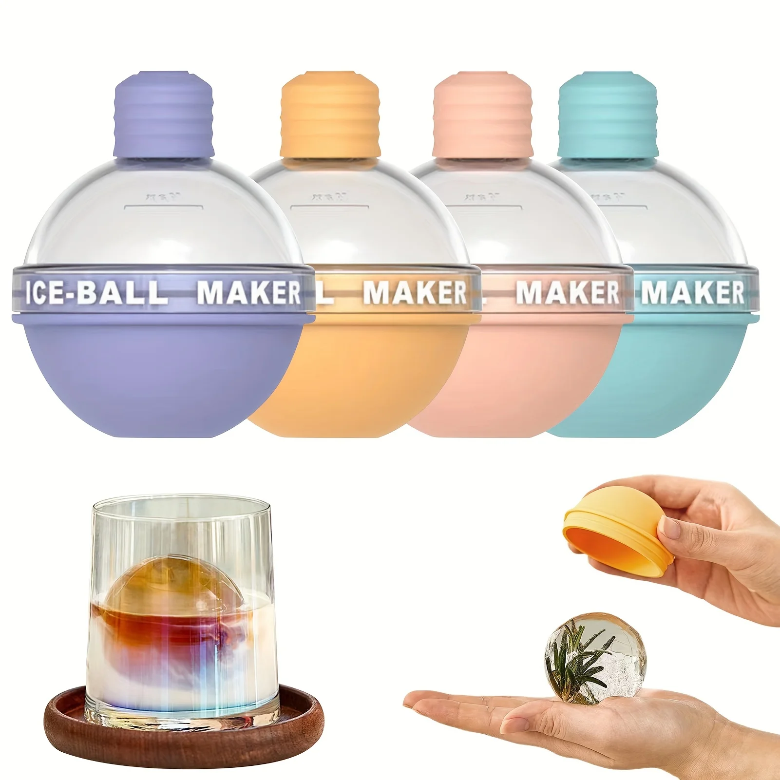 1/4 Pack Large Round Ice Maker - Ice Mold Sphere ulasan dan harga