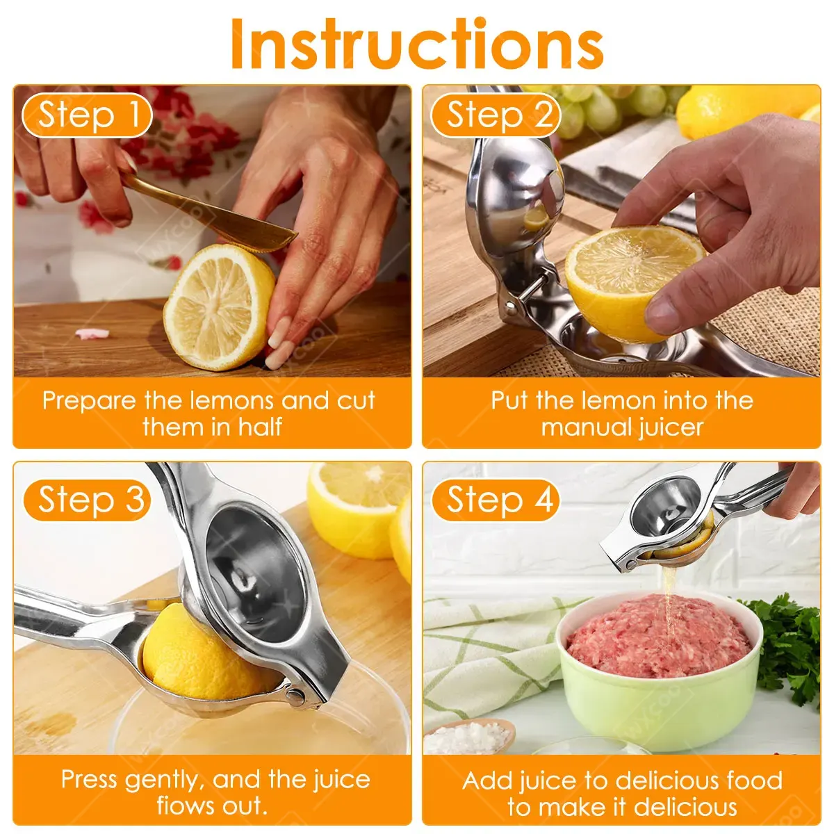 Lemon Squeezer Kitchen Accesso - Citrus Juicer Bar ulasan dan harga